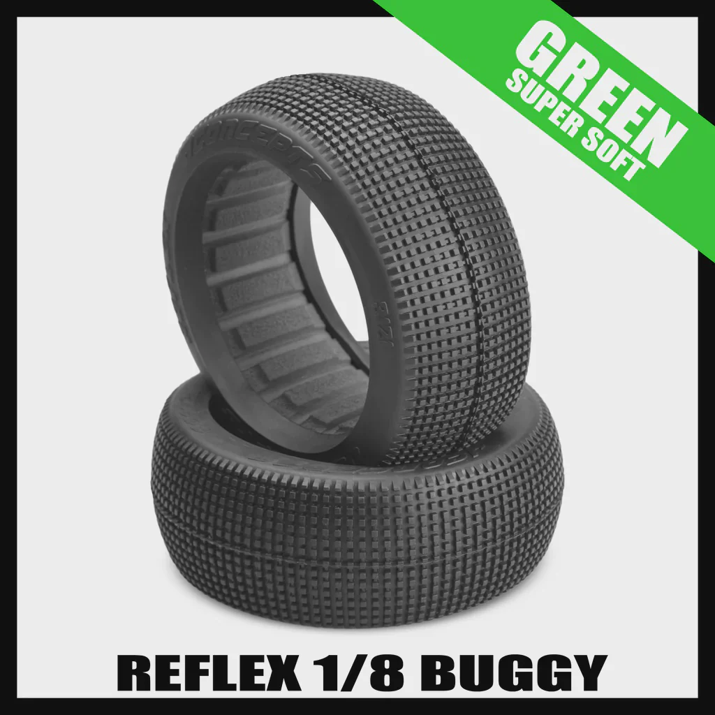 Rueda JConcepts Reflex 1/8 Buggy Green (4 unid)