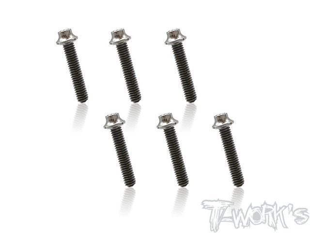 Tornillos Titanium T-Works 2.5mmx6mm